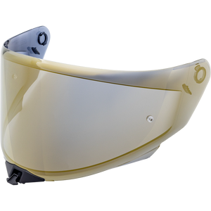 Front Quarter View of TT-REVO Iridium Gold Visor