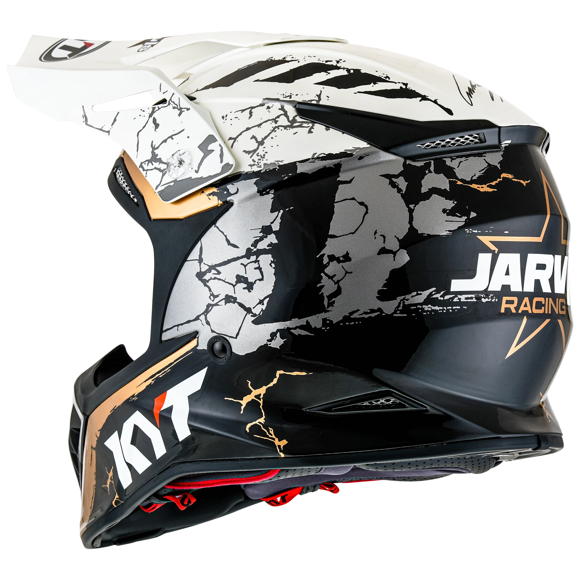 KYT Skyhawk Full Face Offroad Race Replica Motorcycle Helmets