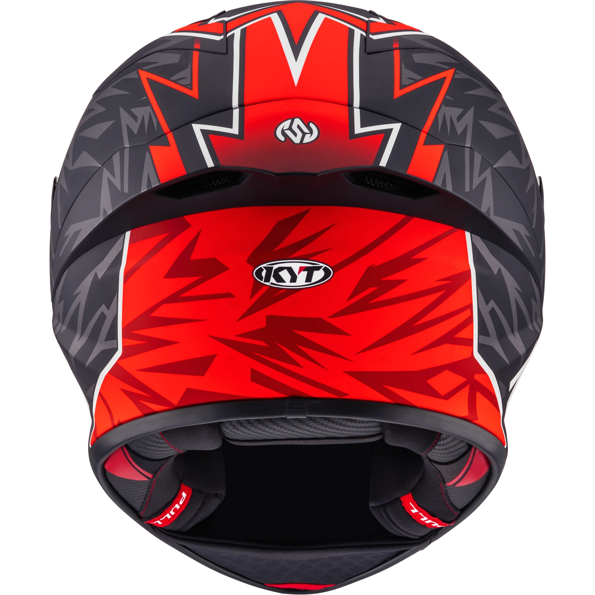 Rear View of KYT KX-1 Race GP Nicolo Bulega Replica Motorcycle Helmet