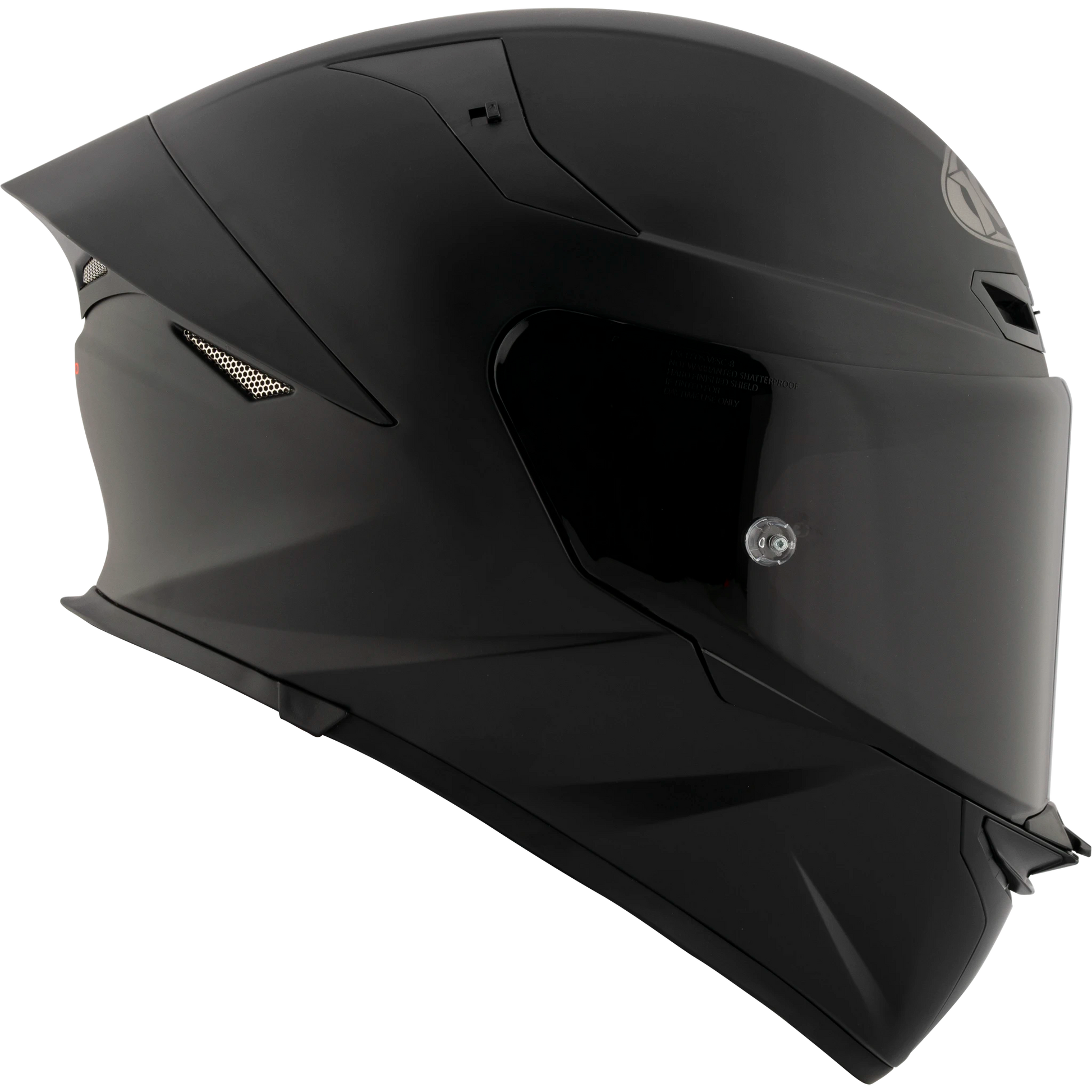 black tinted motorcycle helmet KYT TT-Revo Full Face Solid Color Motorcycle Helmets
