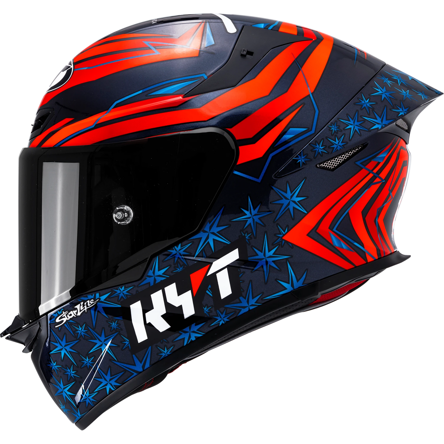 Left Side View of KYT TT-REVO Fernandez 2022 Replica Motorcycle Helmet